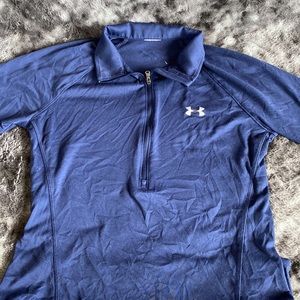 Under Armour Half Zip Top Navy Blue S